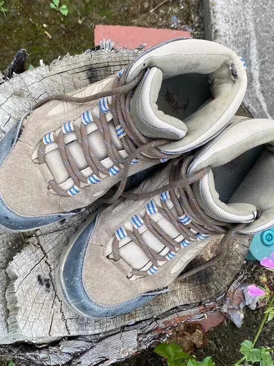 Denali Tan Suede Hiking Boots Size 8.5 - Picture 4 of 13